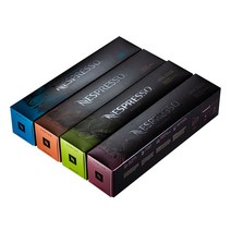 네스프레소 정품 캡슐커피 버츄오 마스터오리진 베스트 4종 세트, 125g, 10개입, 4세트