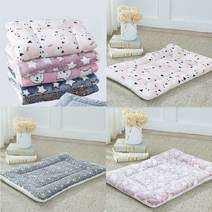 펫포에버 강아지 극세사 소프트 방석 강아지 켄넬 방석 애견 극세사 담요, 아기양 핑크