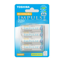 도시바 임펄스 AA 충전지 Ni-MH 2000mAh, 8개입, 1개
