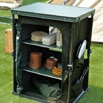 야외 접이식 수납 테이블 캠핑 차박 피크닉 글램핑 아웃도어, 블랙