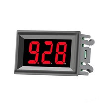 DC 3.5-30V 디지털 자동차 전압계 레드 블루 그린 12 V 24V 바이크 오토바이 차량 LED 디스플레이 전압 테스터, 01 Red_03 3-Lines-0-100V