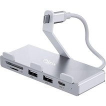 iMac 허브 어댑터 - eirix 알루미늄 6포트 USB 3.1 허브 어댑터 USB-C 데이터 포트 USB 3.1 포트 2개 SD/마이크로 SD 카드 리더기 HDMI 4K