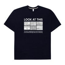 강성어패럴 룩앳디스 오버핏반팔 티셔츠