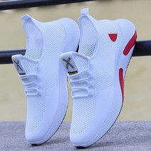 테니스화 남성용 신발 여름 새로운 통기성 메쉬 운동화 캐주얼 운동화 실행 중공 흰색