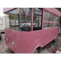 즉석음식 트레일러 음식 트럭 케이터링 핫도그 스크림 거품 차, 없음