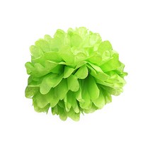 꽃볼 팜팜모빌 플라워볼 종이꽃 파티 장식 용품, 라임그린, 25cm