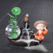 역류 향 타워 향 가정용 아로마 테라피 백단향 천연 공기 정화 아로마 테라피 타워 향 가정용 침실 백단향, 단향110알 4
