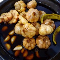 더순수 프리미엄 명품 2022 직접 담근 옛날 항아리 시골 햇 통마늘 장아찌 마늘장아찌 국내산, 1kg, 1개