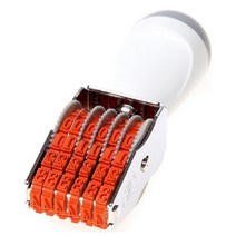 [추천] 고무인닷컴 6단 넘버링 숫자 회전인 변경 도장 6칸 스탬프 2줄 유통기한 제조일자 유효기간 특수 고무인 스템프 주문 제작