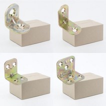 꺽쇠 코너브라켓 연결평철물 피스 box, 25.L48x48x15mm 은색100개세트