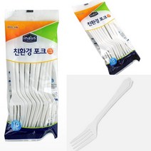 일회용 포크 플라스틱포크 일회용품 1회용포크 친환경포크 일회용플라스틱포크, 1개, 1개
