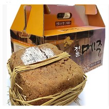 전통메주 햇 국산콩 속이 잘뜬 메주 콩8Kg 메주 4장 콩4Kg 메주2장 고추+대추+레시피 증정, 1.5kg