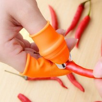 윙더스트리 마늘까기 골무 야채손질 골무 손톱칼, 소형(여성용), 1개