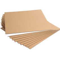 평골판지 판 만들기 단단한 종이 포장 파티션 미술, 30x30cm (10장) 3층 두께2mm