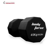 바디포스 10각 우레탄 아령 TPU 덤벨 22.5kg 25kg 27.5kg 30kg 32.5kg 35kg 40kg 45kg 50kg, 50kg(낱개), 1개