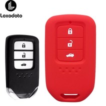 tpu 카본 스마트 자동차 키 fob 커버 케이스 honda spirior Civic CR-V Inspire City 3 버튼 홀더 액세서리, [03] red