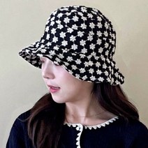 올리비아몰 WITH OLIVIA 여성 봄 여름 꽃무늬 벙거지 모자