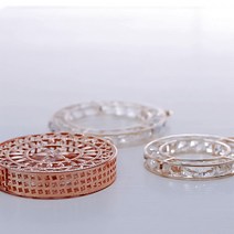 크리스탈큐빅 담은 빅사이즈 원형 펜던트 선캐쳐재료, 5cm누디라인