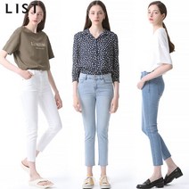 리스트 리스트 컷오프 쿨링 슬림 데님팬츠