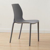 플라스틱 인테리어 의자 북유럽 모던 식탁 라운지 1인용 카페 가구 디자인 컬러 감성, 그레이, 1개