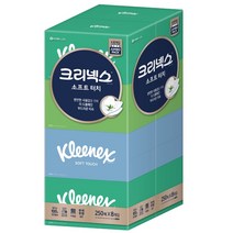 크리넥스 소프트터치 미용티슈 각티슈/미용티슈, 8개입, 1개