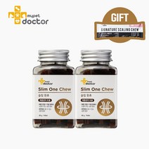 [마이펫닥터] 슬림원츄 강아지 영양제 다이어트 간식 곤약 관절 80g 2ea (+스켈링츄 1p 증정), 슬림원츄 80g 2개