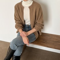 홀가먼트 라쿤 프라하 니트 가디건(라쿤울60%)