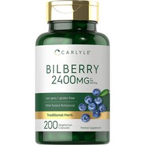 Carlyle Bilberry 칼라일 빌베리 추출물 2400mg 200 캡슐