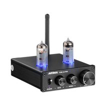 진공관 앰프 AIYIMA 6K4 프리 블루투스 5.0 프리 홈 사운드 시어터 용 고음 저음 톤 조정 포함, 협력사, 블랙 유닛
