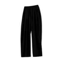 아노블리어 FOUR-TUCK WOOL BANDING SLACKS BLACK]