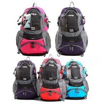 트레드 트레킹 데일리 가방 캠핑용 베낭 백팩, 레드