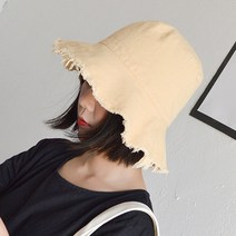 데이니즈 여성 여자 벙거지 모자 버킷햇 무지 학생 코디
