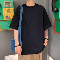 남자 셔츠 교복티 무지 라운드 학생 데일리 기본티 베이직 패션 면티 남친룩 반팔 코디