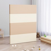 YAPOGI심리스 연결PE고품질 폴더매트4CM, 카키*화이트