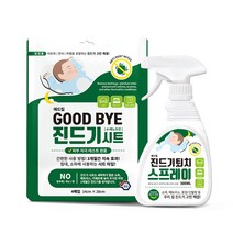 GOOD BYE 집먼지 진드기시트 4매 + 스프레이 300mL 세트, 진드기시트 1개 + 스프레이 1개