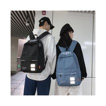 와이케이하우스 일본어 문자 반사 배낭 여성 2020 새로운 유행 ins 바람 대용량 캐주얼 학생 책가방 남성의 한국어 버전_70089