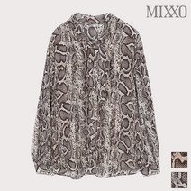 미쏘 뱀피 리본 스트랩 블라우스_MIWBL9922A