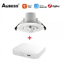 Aubess Tuya 스마트 지그비 천장 장착형 인간 존재 센서 인체 모션 감지 ZigBee Gateway 사용, 센서 플러스 게이트웨이, 협력사