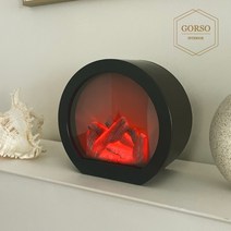 불멍 벽난로 LED 무드등 모닥불 램프 집들이선물 램프, C