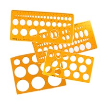 템플릿 템플레이트 산키스 딜리 일리 정공 사각 원형 소형 사각 모양 종합형판 디자인 제도, NO.104