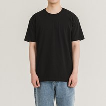 뉴베이직 남녀공용 20수 라운드 반팔 티셔츠