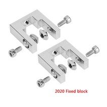 킹룬 KINGROON 2set 2040 알루미늄 합금 프로파일 고정 블록 MGN12 용 3D 프린터 부품 Ender 3 리니어 가이드 레일, [01]  Fixed block