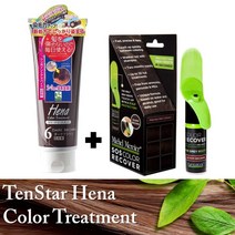 헤나 컬러 린스 트리트먼트 헤어 스프레이 새치 염색 향 좋은 미용실 사춘기 청소년 헤어 두피 탈모 비듬 예방 방지 지성 극손상 여자 친구 생일 선물, 다크브라운 1개_다크브라운 1개, 본상품선택