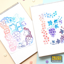 A4사이즈 스텐실 도안 8종, 영국