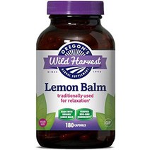 레몬 밤 허브 보충제 1125 mgs 180 count, 180개(1팩)