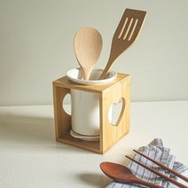 러블리원목+도자기 수저통1구, 1개