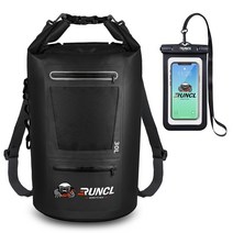 자전거 짐받이 트렁크 가방 휴대용 방수커버 안장 RUNCL-다기능 방수 드라이 백 10/20/30/40L 트리퍼 백, 04 Black