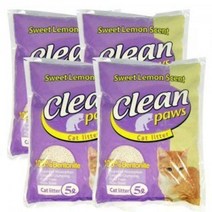 고양이모래 클린파우즈 4L X 4 고양이 배변용품-72394EA 와이조이굿샵, 와이조이굿샵 1