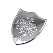 메탈 나이트실버 방패스티커