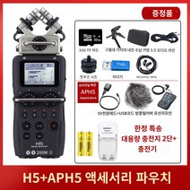 ZOOM 보이스레코더 ASMR 녹음기 H6 APH-6, H5+APH5 액세서리 파우치